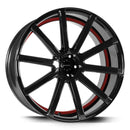 CORSPEED DEVILLE Higloss-Black/ undercut Color Trim rot 9,5x22 5x112 Lochkreis - Beast Performance Fahrzeugtechnik OHG