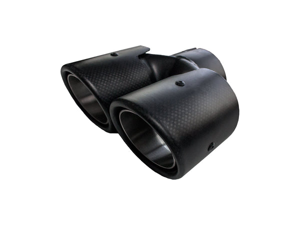 Bull-X Endrohr Y-Style: Typ 21 Carbon gerade 2x76mm (Muffe: 70mm) - Beast Performance Fahrzeugtechnik OHG