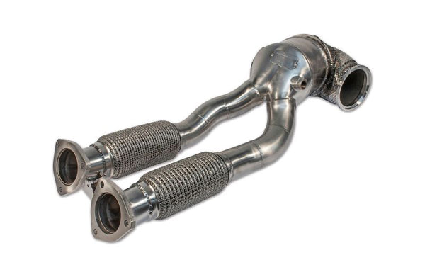 ECE Downpipe Ø 96/60+63,5mm Vorderrohr passend für AUDI TT RS 8J - Beast Performance Fahrzeugtechnik OHG