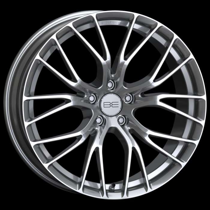 BE Force 4 Hyper silver undercut Felge 8,0 X 18 - 18 Zoll 5-100 Lochkreis - Beast Performance Fahrzeugtechnik OHG