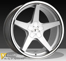 Schmidt XS5 silber hochglanz Felge 10,5x20 - 20 Zoll 5x108 Lochkreis - Beast Performance Fahrzeugtechnik OHG